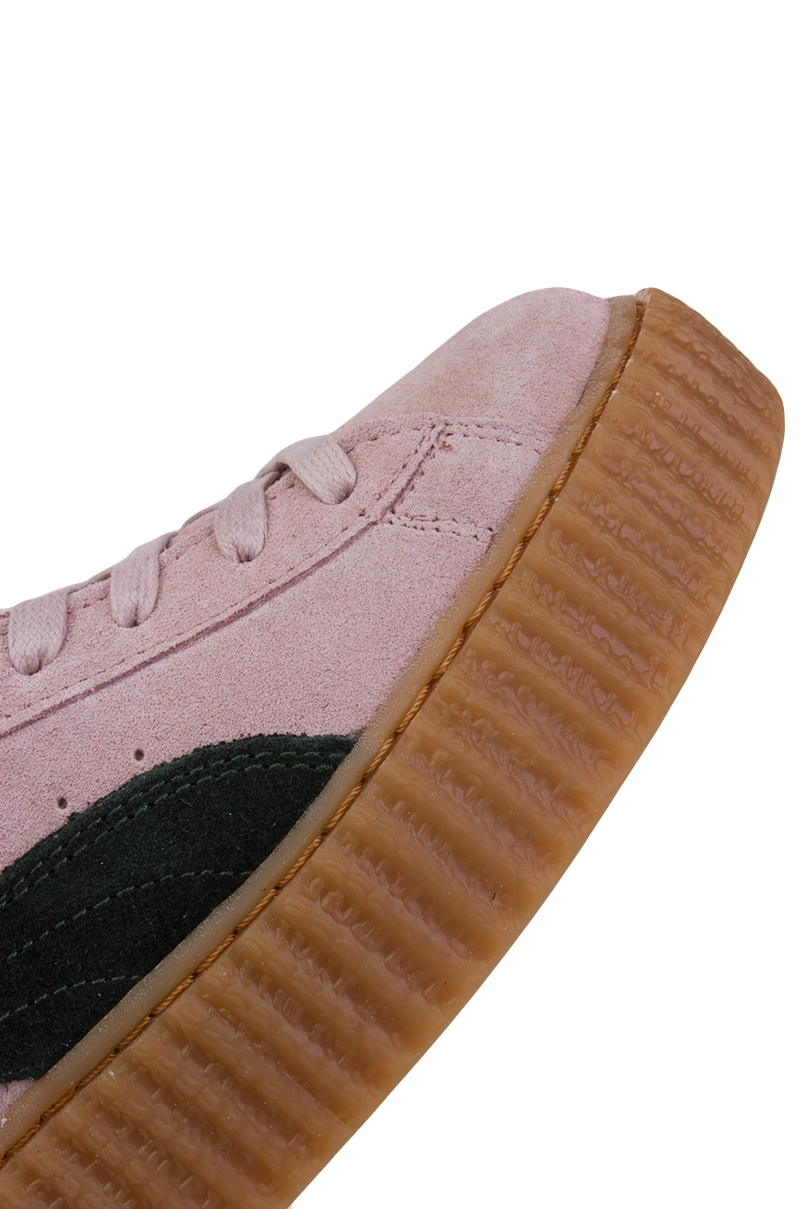 PUMA X Rihanna Suede Creepers in Pink/Green Oatmeal (Pink) - Lyst