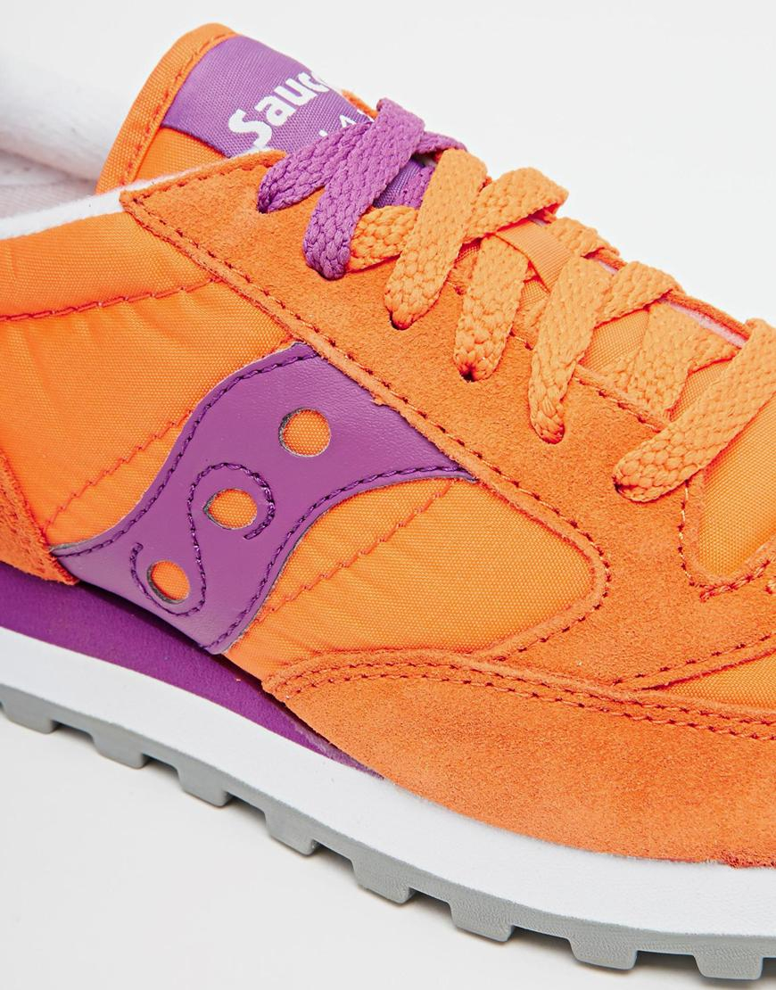 Saucony Jazz Original Orange/Purple Sneakers | Lyst