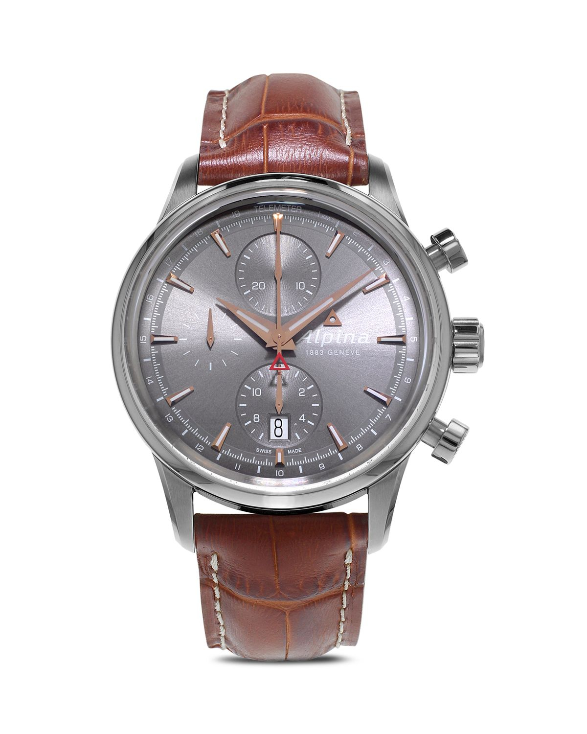 Alpina Alpiner Automatic Chronograph Watch, 41.5mm in Brown for Men Alpina Alpiner Automatic Chronograph Watch, 41.5mm in Brown for Men