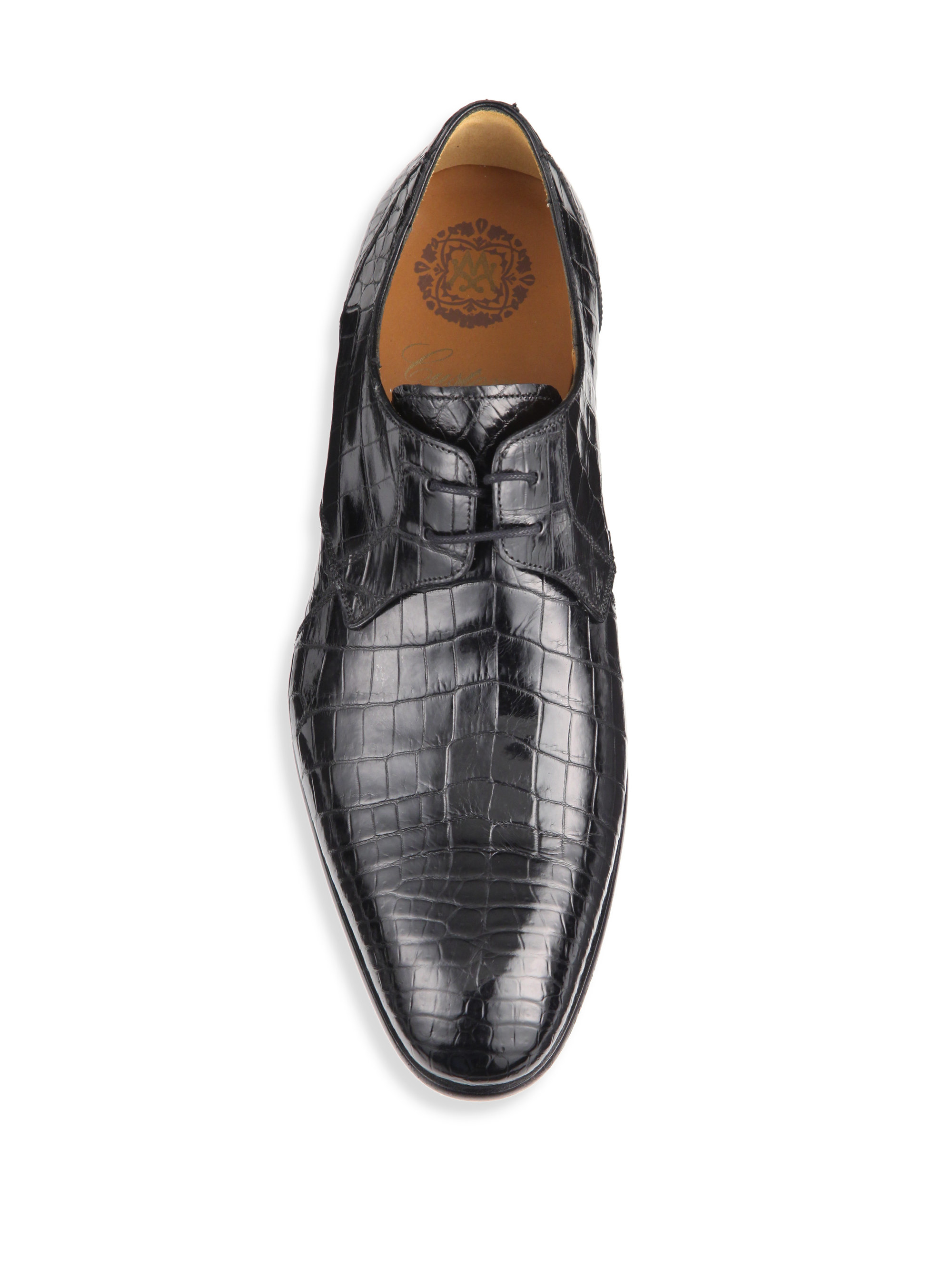 mezlan genuine crocodile derby