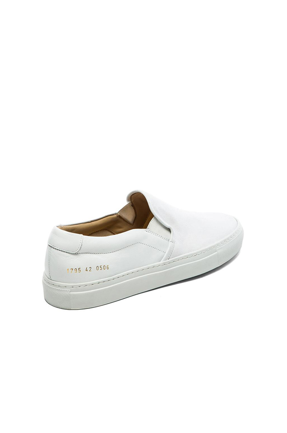 Common Projects Canvas And Leather Slip On in White for Men | Lyst