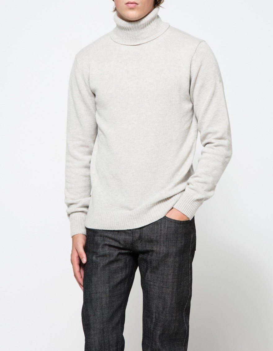 Lyst Ami Turtleneck Sweater in Gray for Men