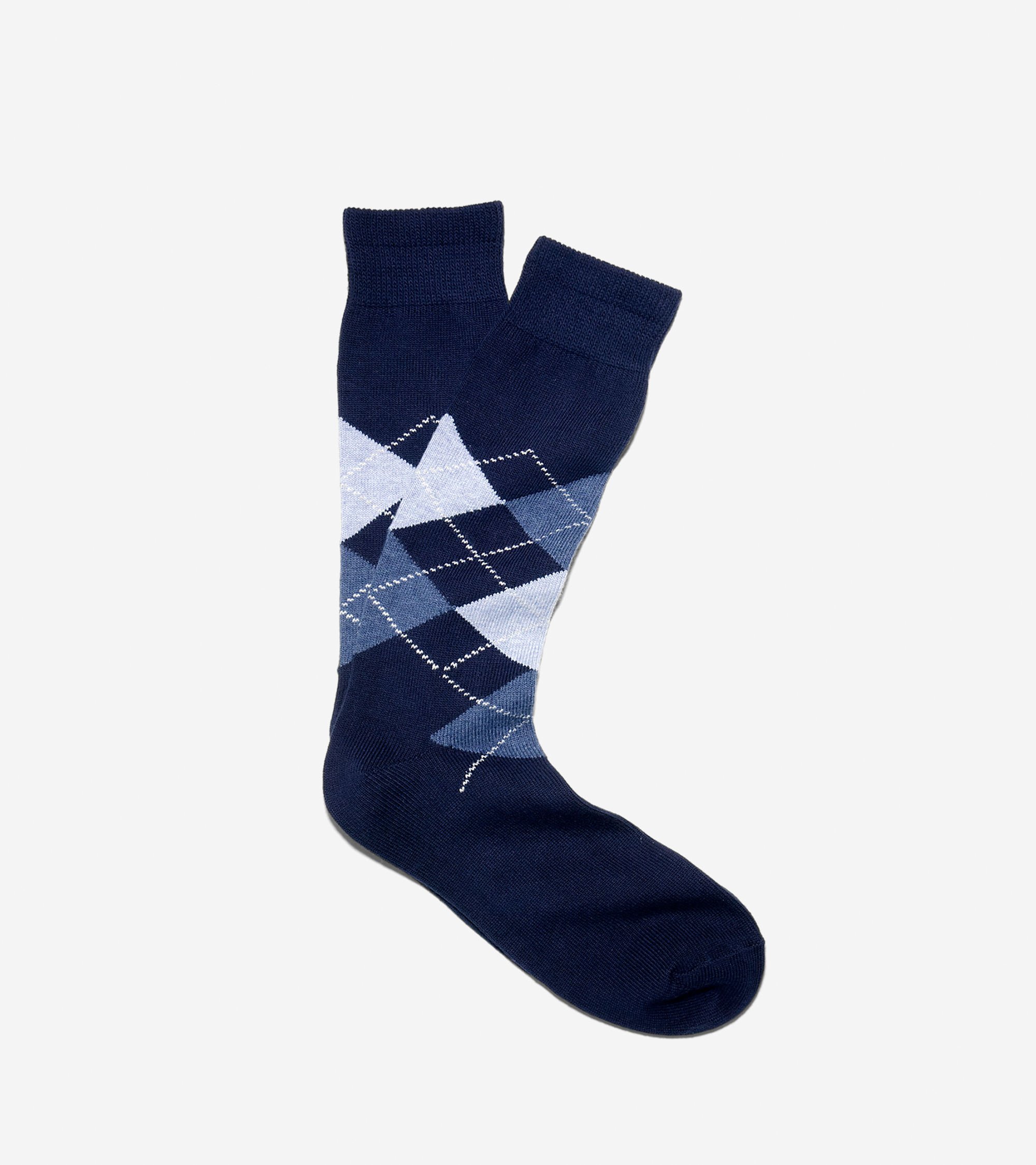 Lyst - Cole Haan Wide Argyle Socks in Blue for Men
