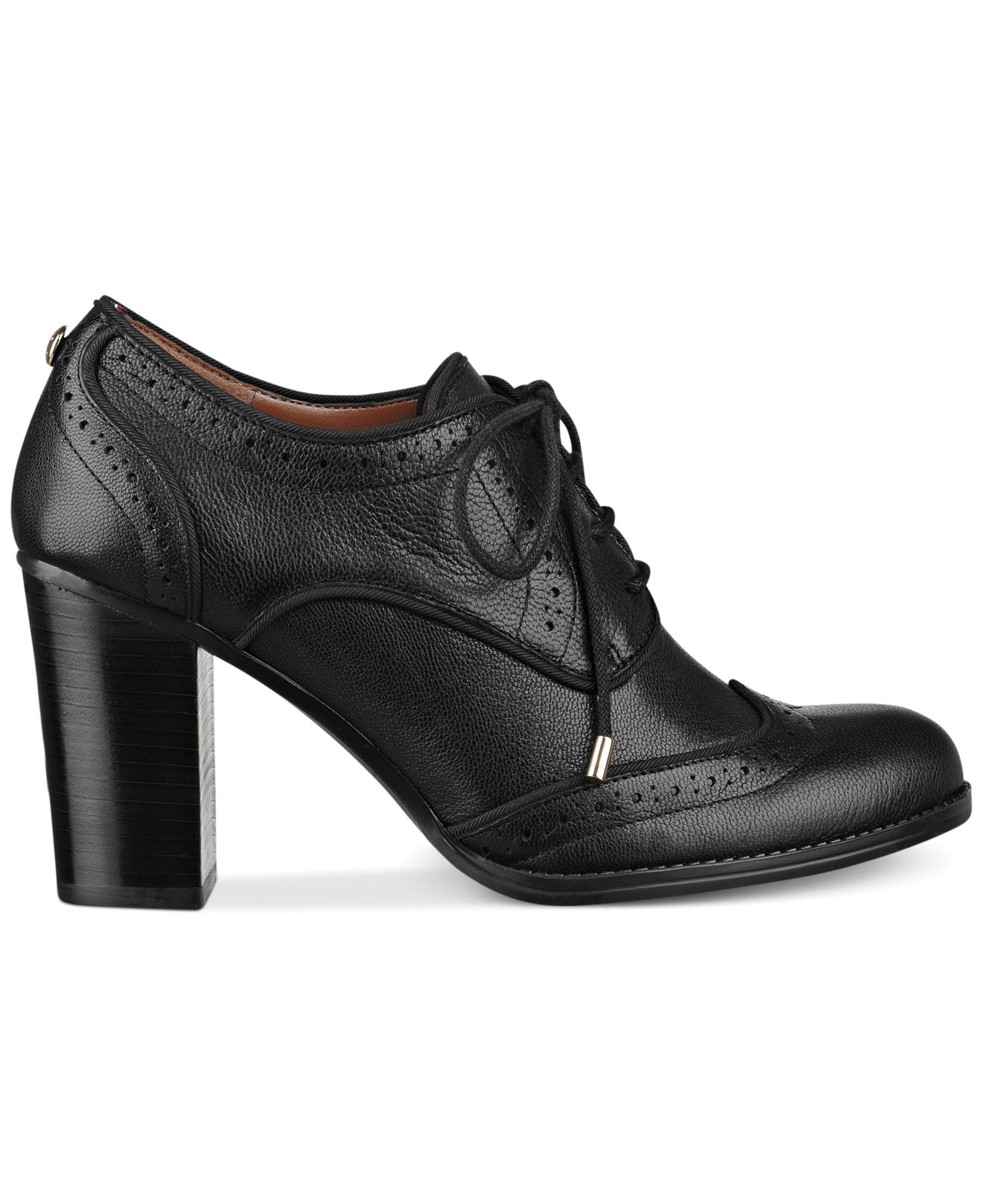 Tommy Hilfiger Women's Fabiole Oxford Shooties in Black Leather (Black) |  Lyst