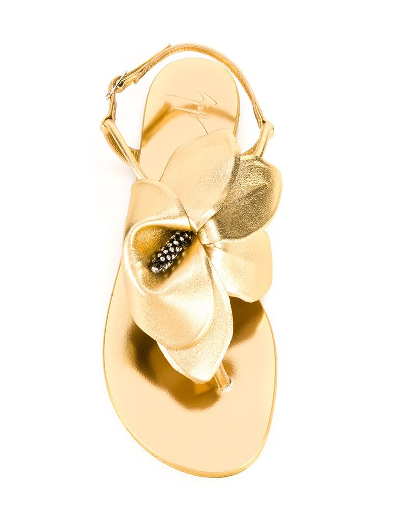 giuseppe zanotti flower sandals