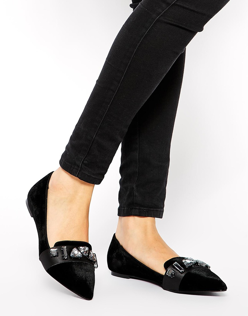 kurt geiger flat black shoes