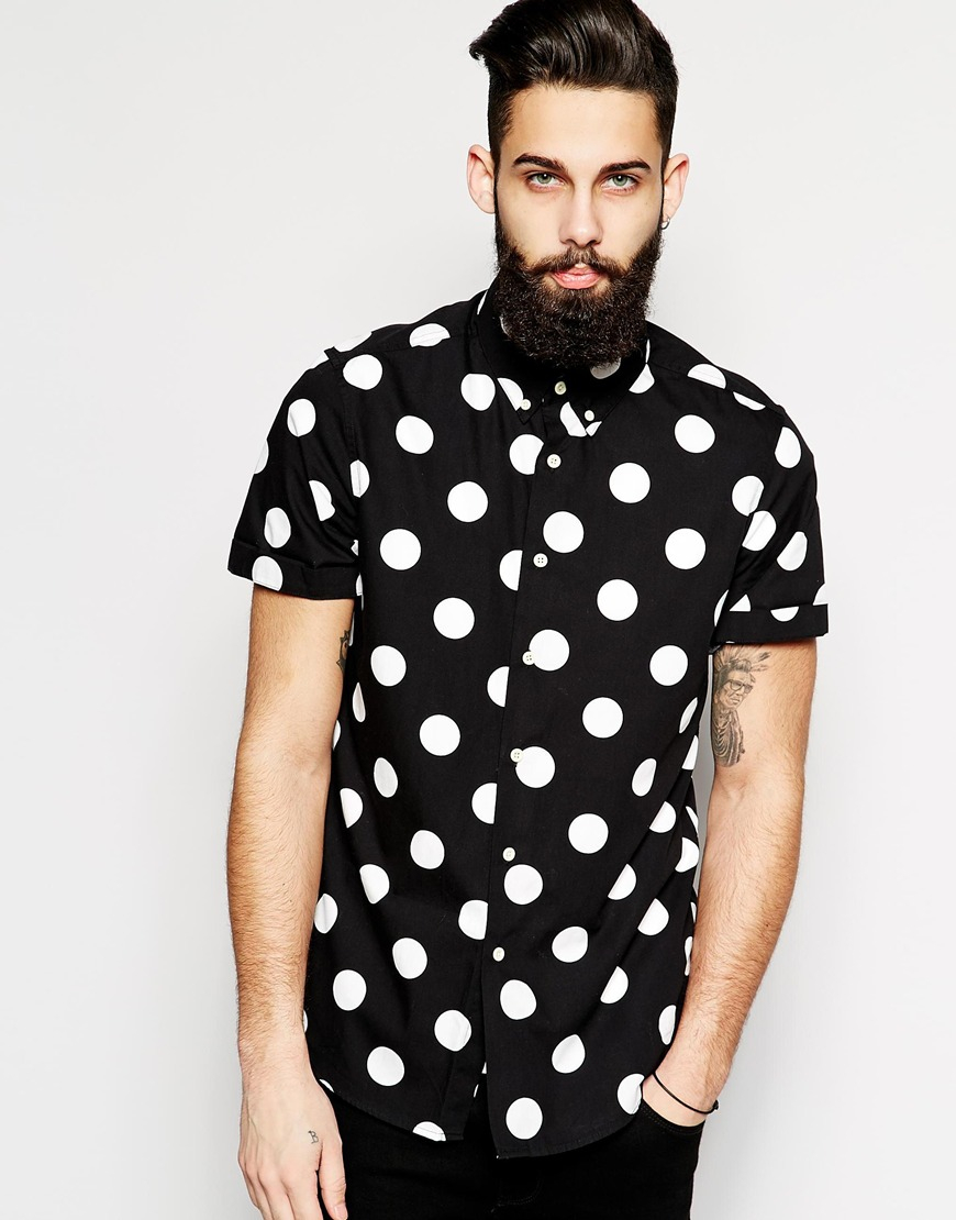 ASOS Shirt In Short Sleeve With Large 