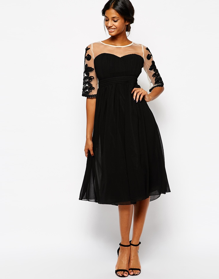 nude chiffon bridesmaid dress ESMINA Back Details DEC25 Size:46 Long From Weddings To Holiday