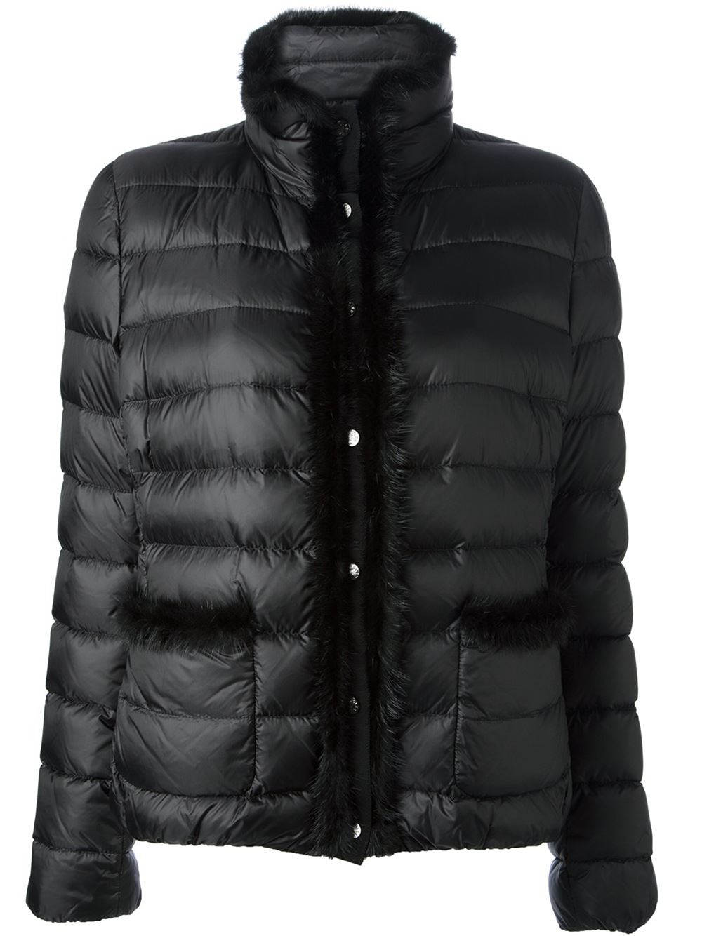 Fur hood toastie mink puffer Moncler