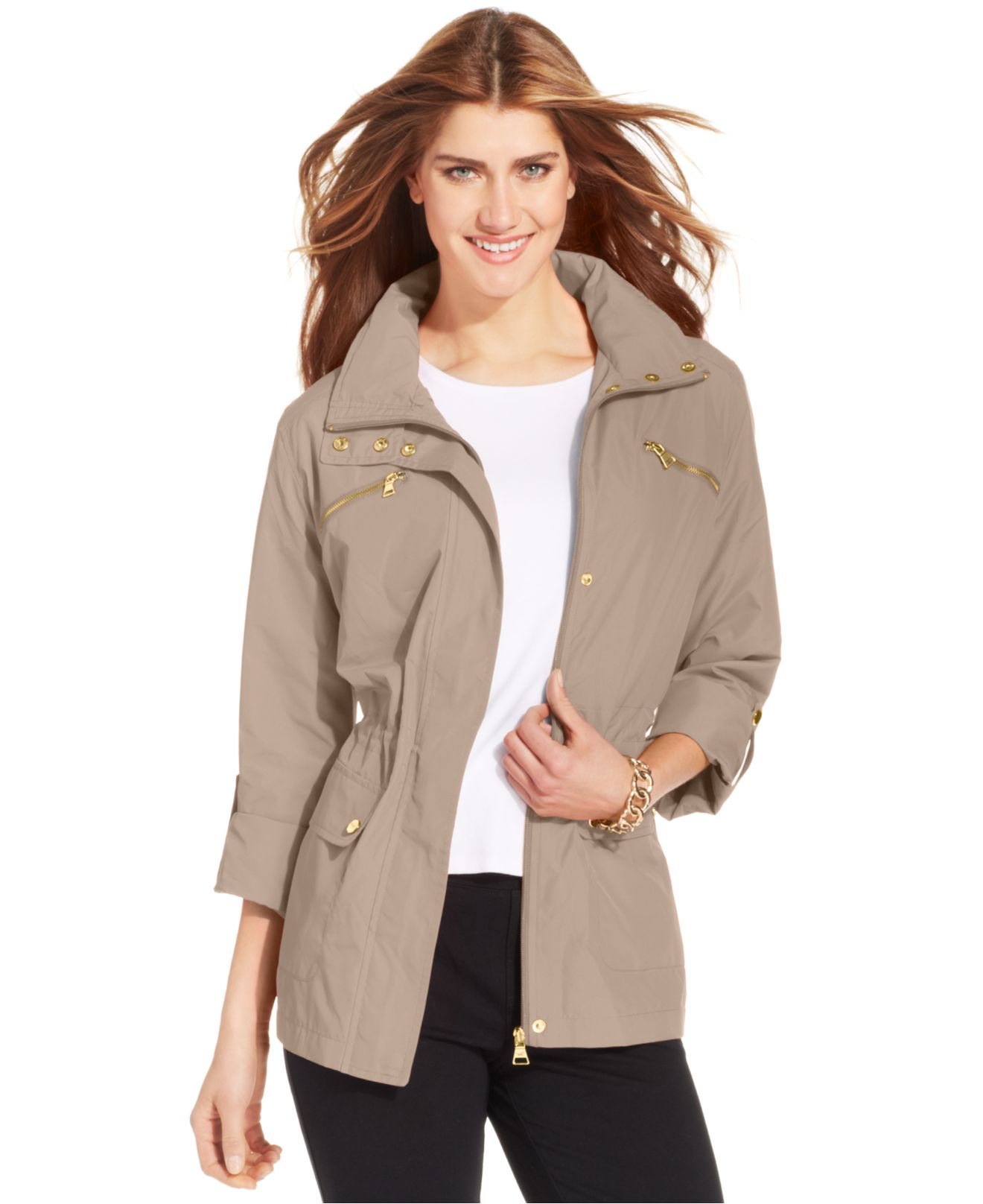 style & co hooded anorak jacket