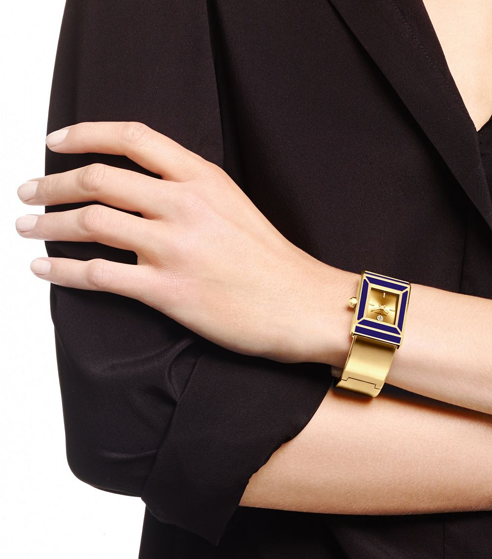 Tory Burch Robinson Watch, Limited Edition, Gold-Tone/Lapis Tory Burch Robinson Watch, Limited Edition, Gold-Tone/Lapis