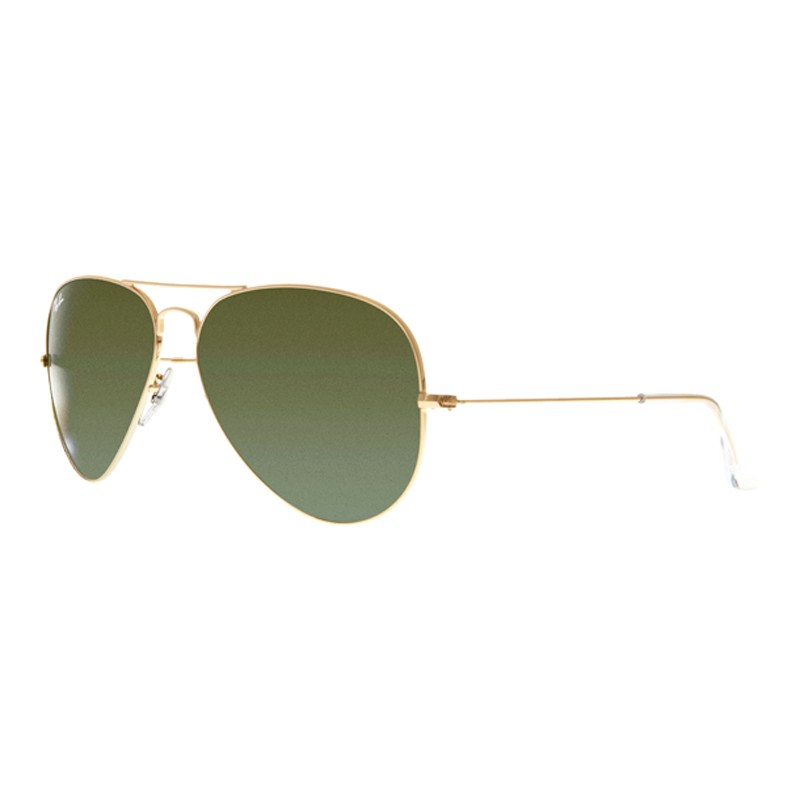 Ray Ban Rb3025 Aviator Sunglasses Gold Frame Crystal Light ...