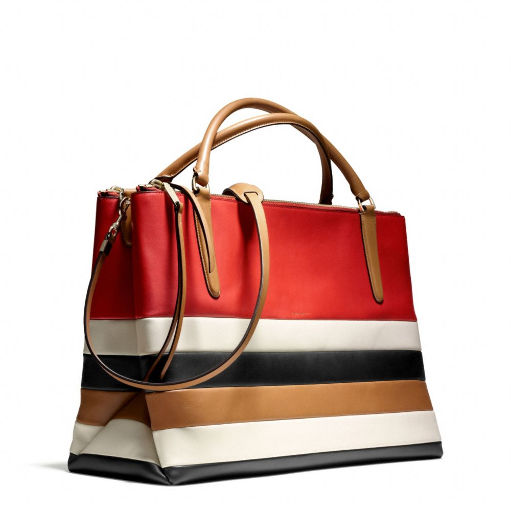 COACH The Large Borough Bag Bar Stripe | Lyst