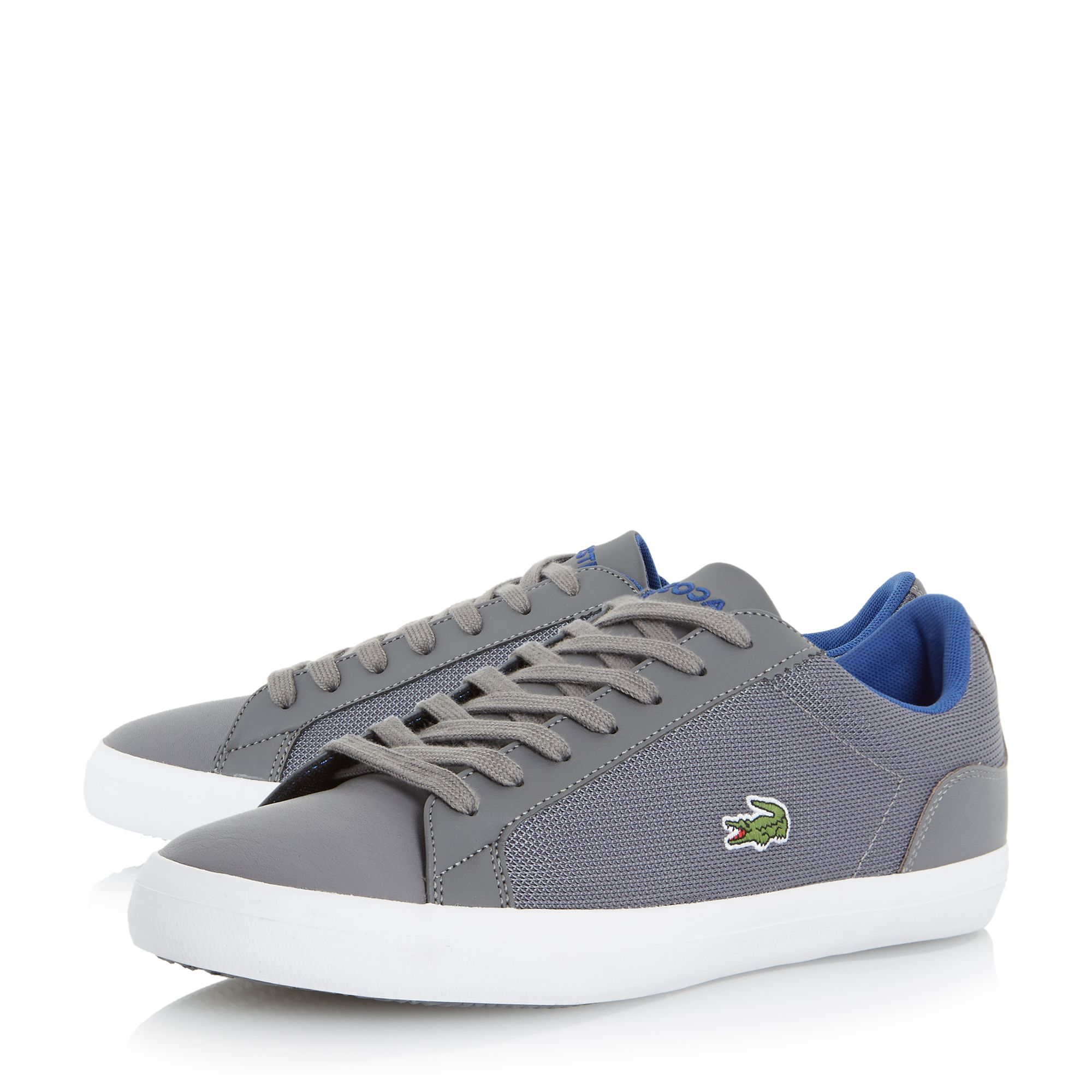 lacoste grey lerond trainers