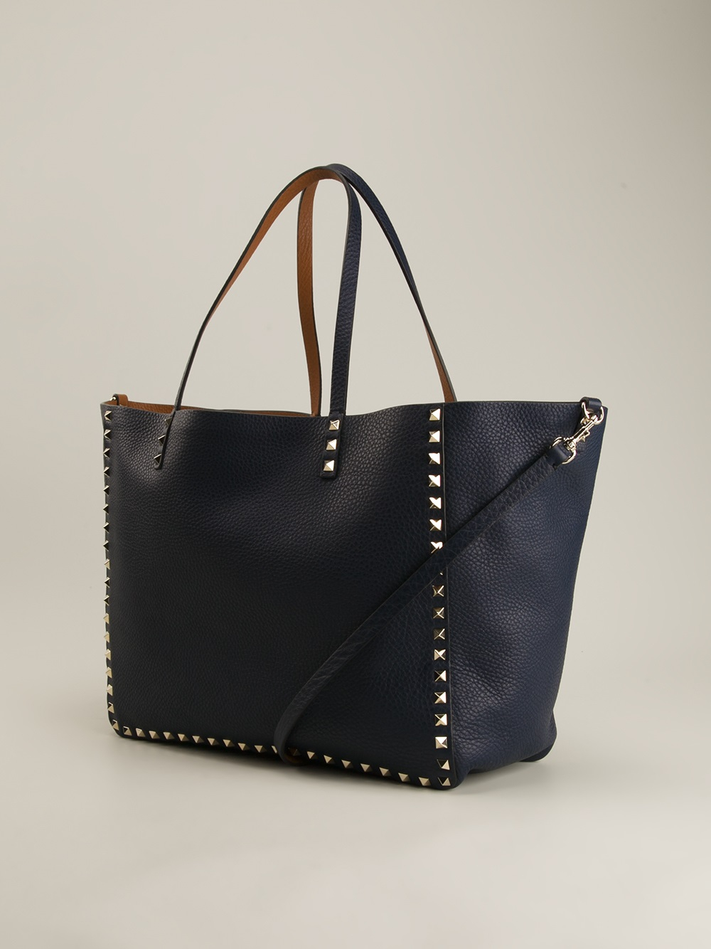 Lyst Valentino Rockstud Shoulder Bag in Blue