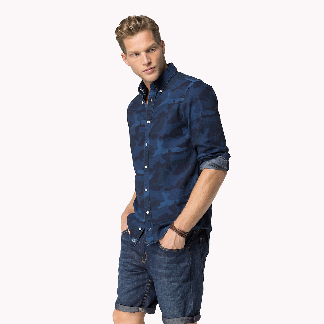 tommy hilfiger camo shirt
