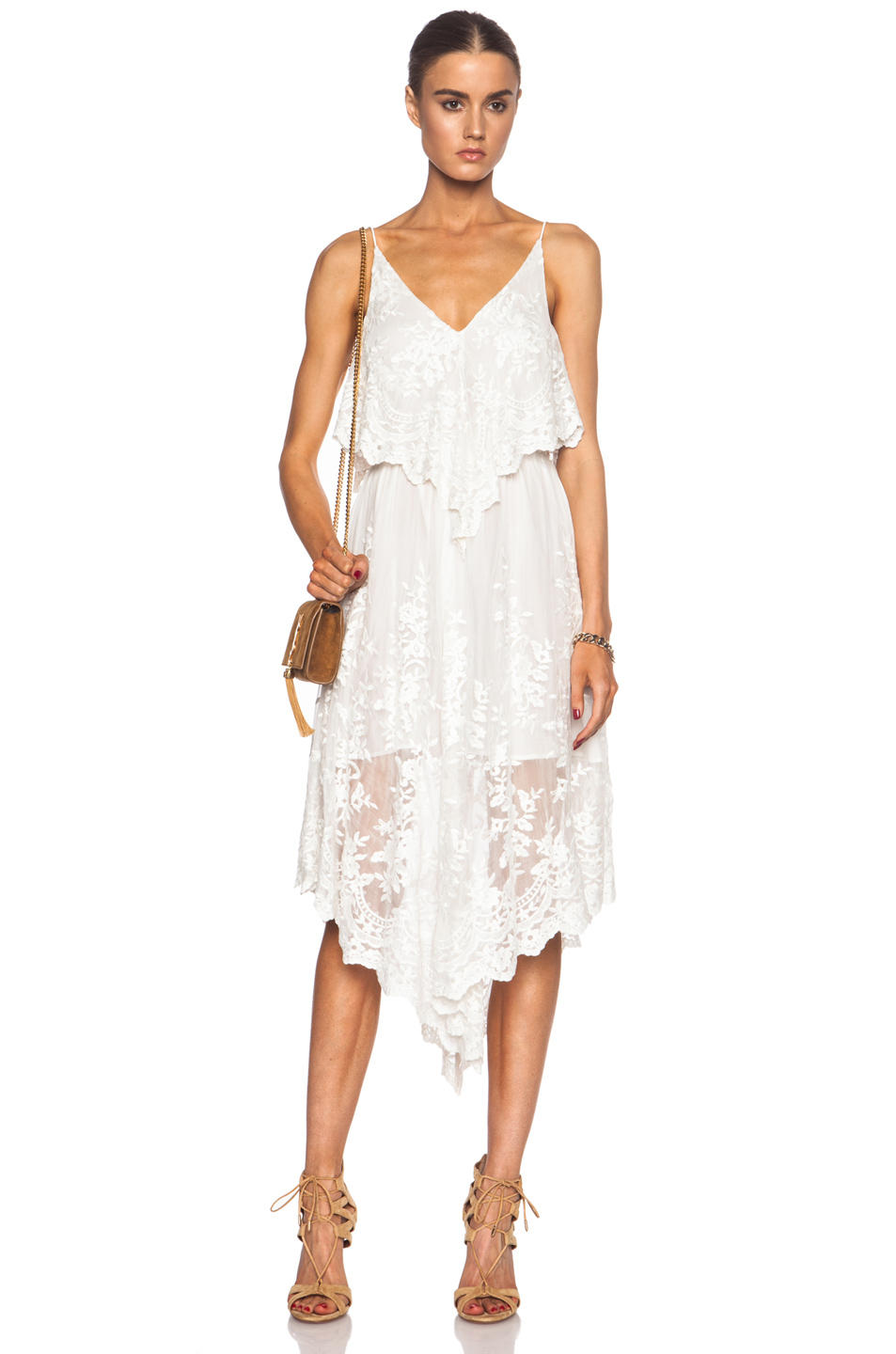 zimmermann white silk dress
