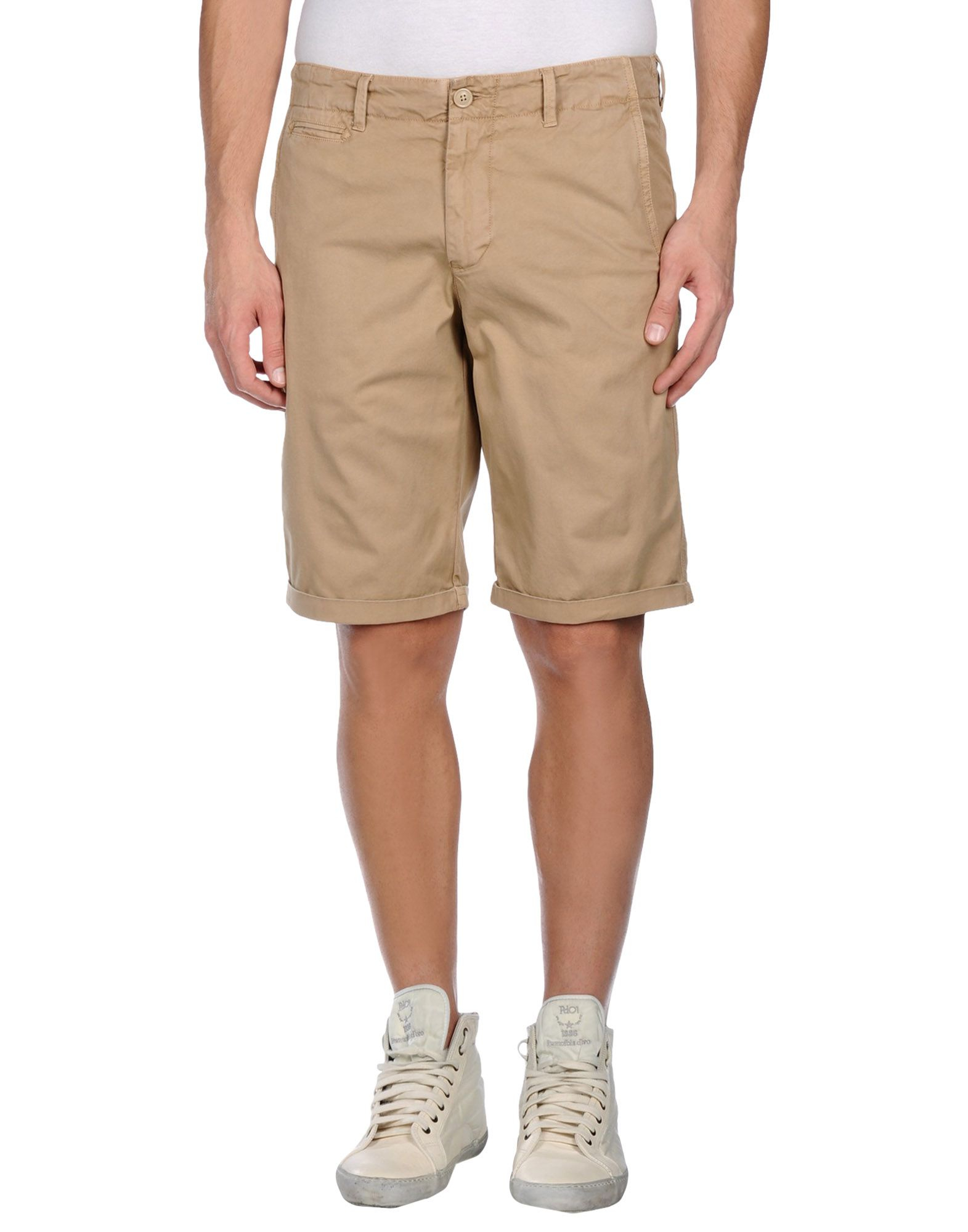 Woolrich Bermuda Shorts in Khaki (Natural) for Men - Lyst