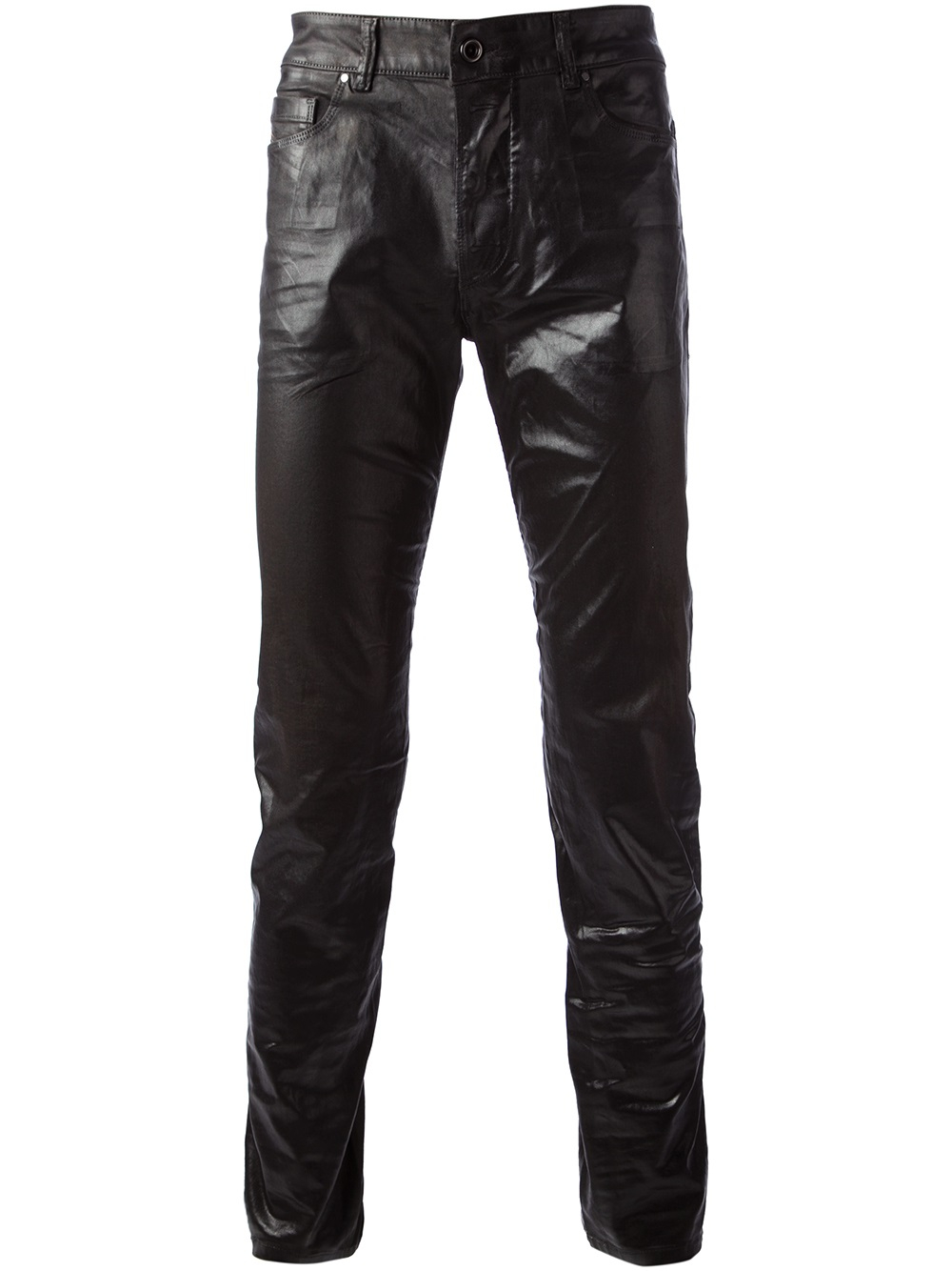 Diesel Black Gold Faux Leather Skinny 