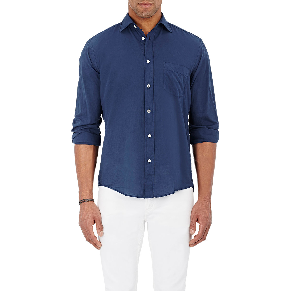 Lyst - Hartford Solid Voile Shirt in Blue for Men