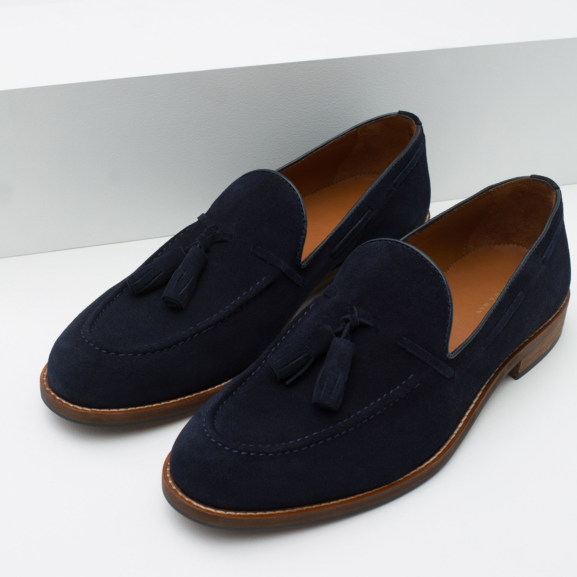 zara boys loafers zara suede tassel loafers in blue for lyst zara boys loafers zara suede tassel loafers in blue for lyst