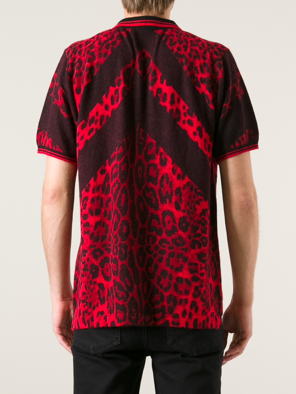 animal print polo