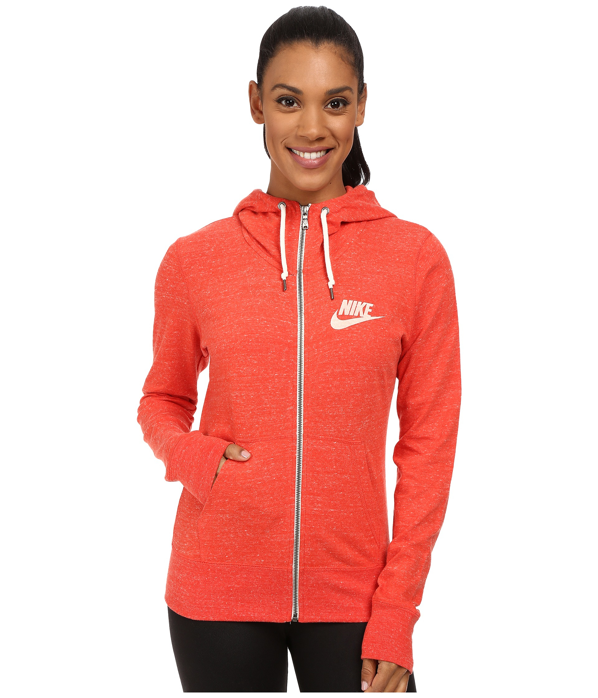Nike Gym Vintage Full-zip Hoodie in Orange - Lyst