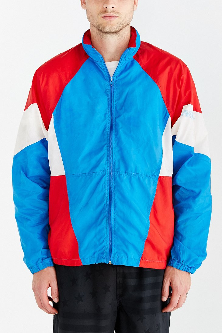 Without Walls Vintage Nike Red White + Blue Windbreaker Jacket for