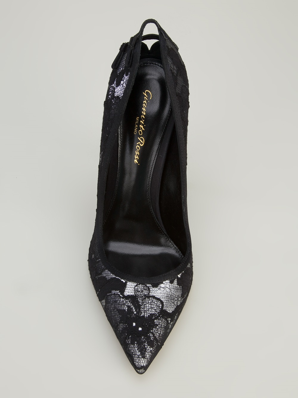 Gianvito rossi Lace Pump in Black Lyst