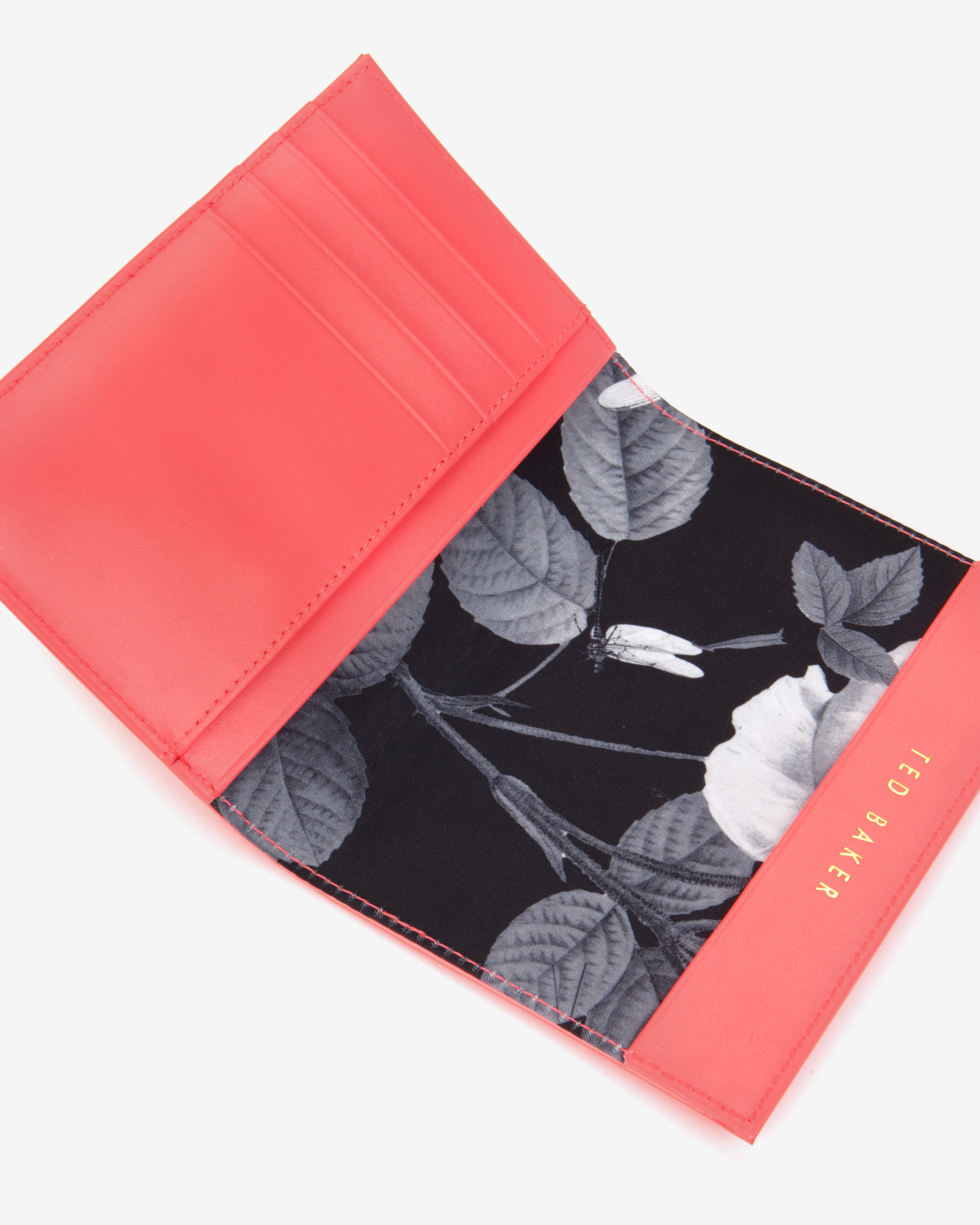 Lyst Ted Baker Patent Passport Holder in Orange for Men