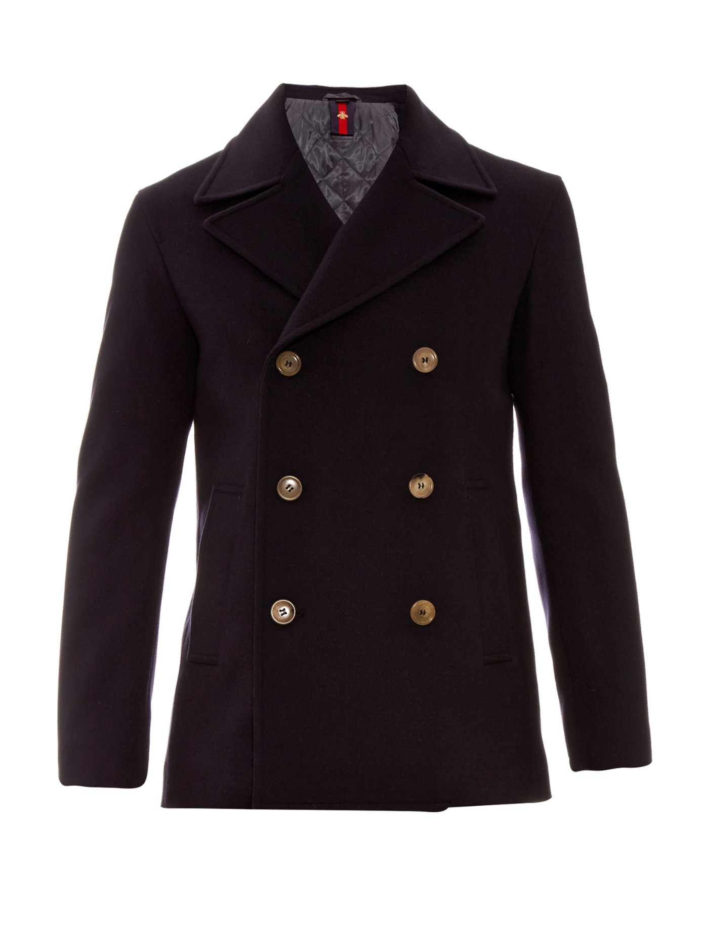 gucci pea coat mens