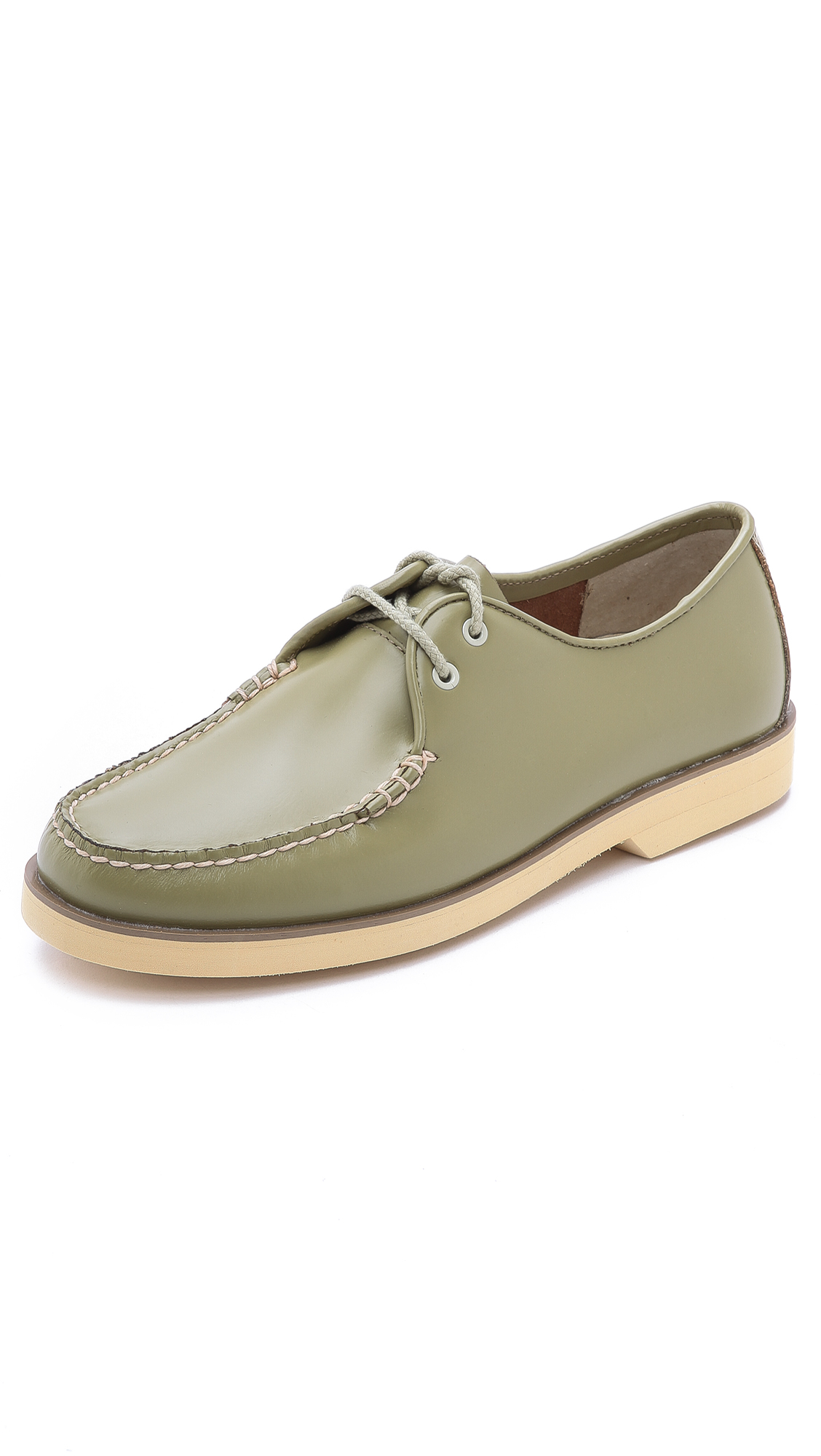 sperry top sider green sole