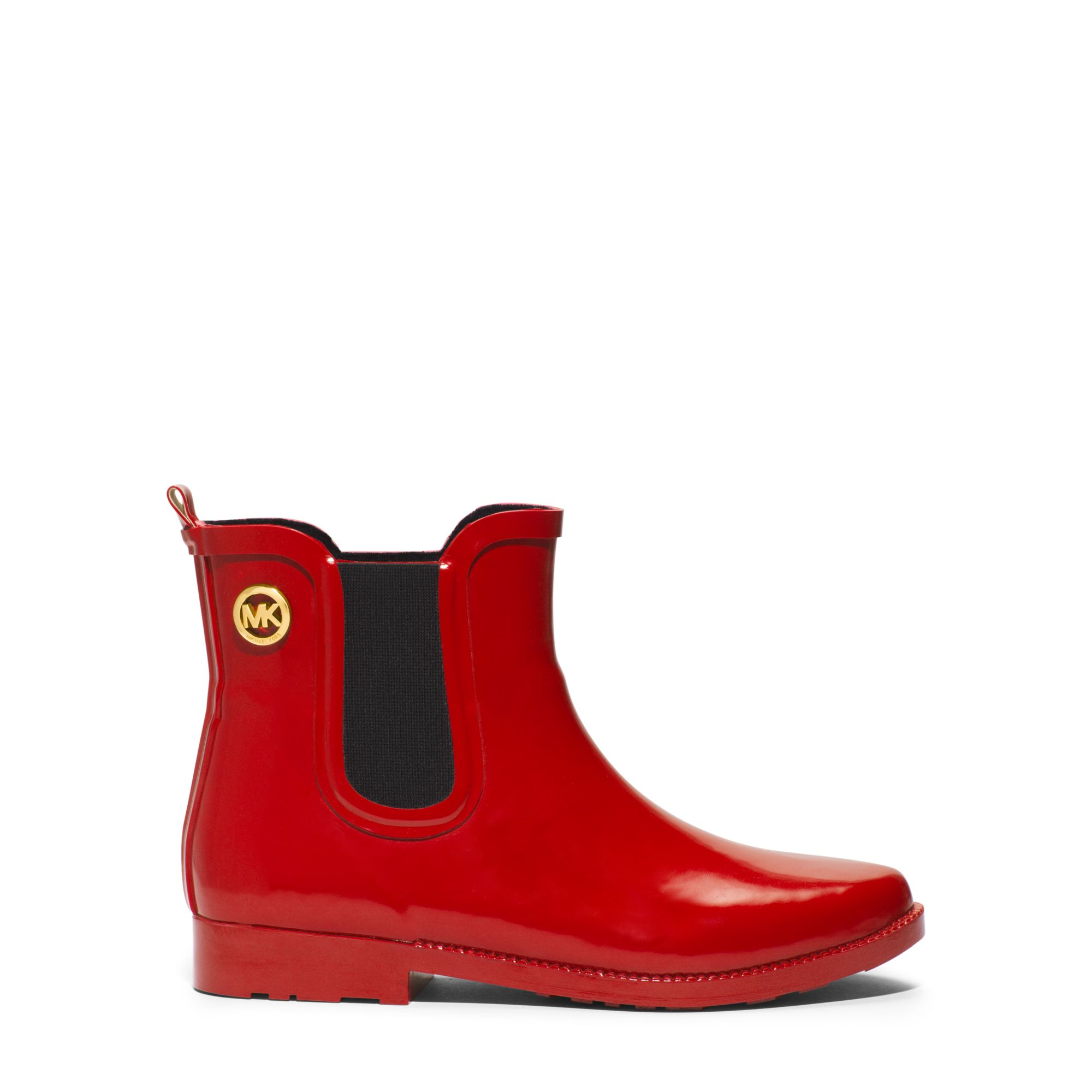 michael kors rain boots red