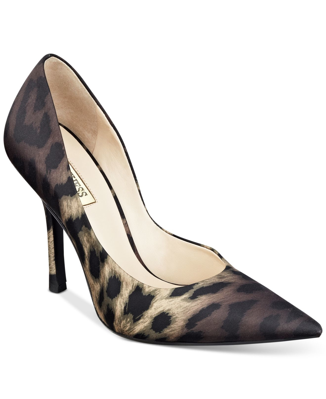 guess pumps leopard