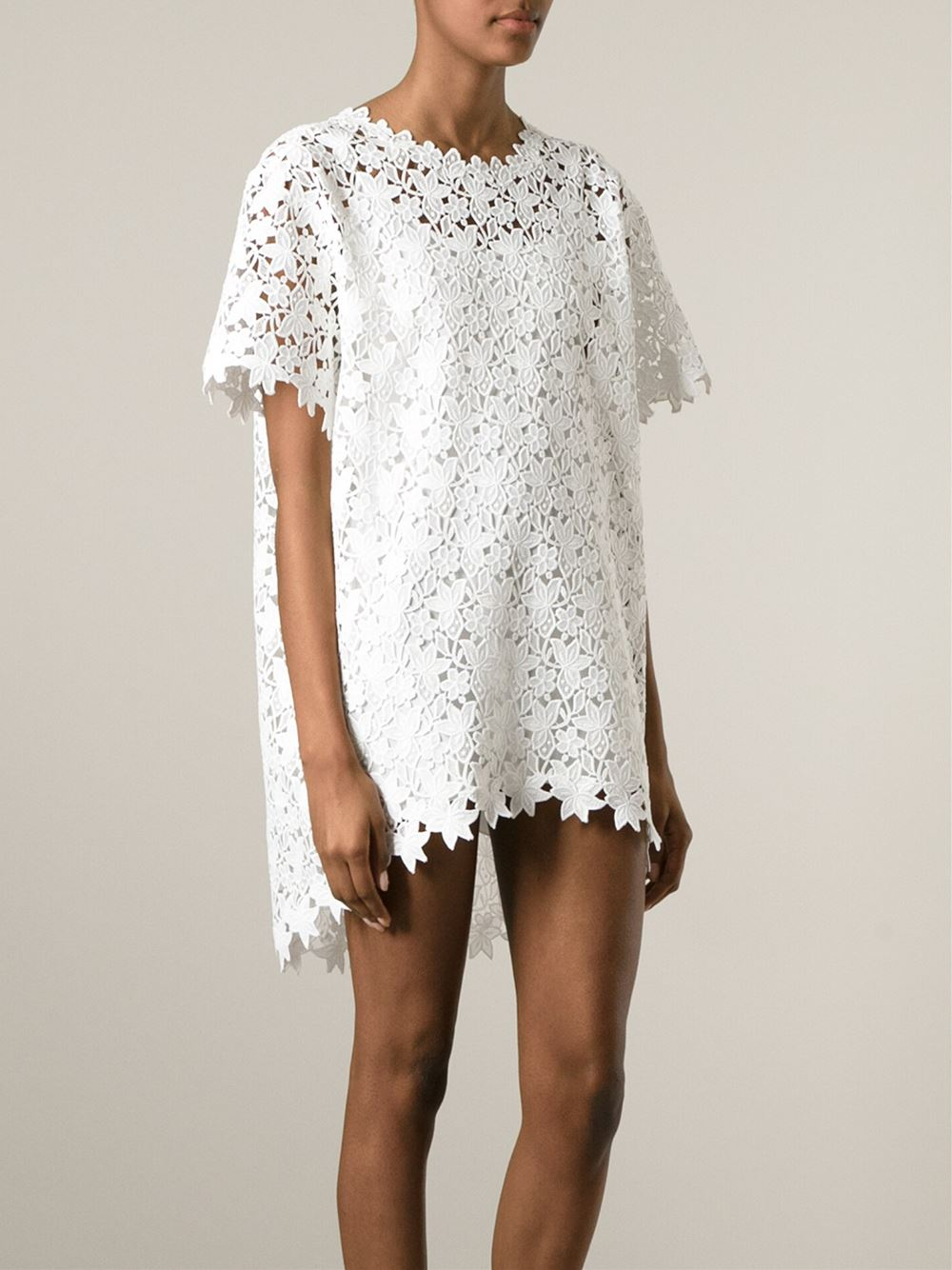 ermanno scervino white lace dress