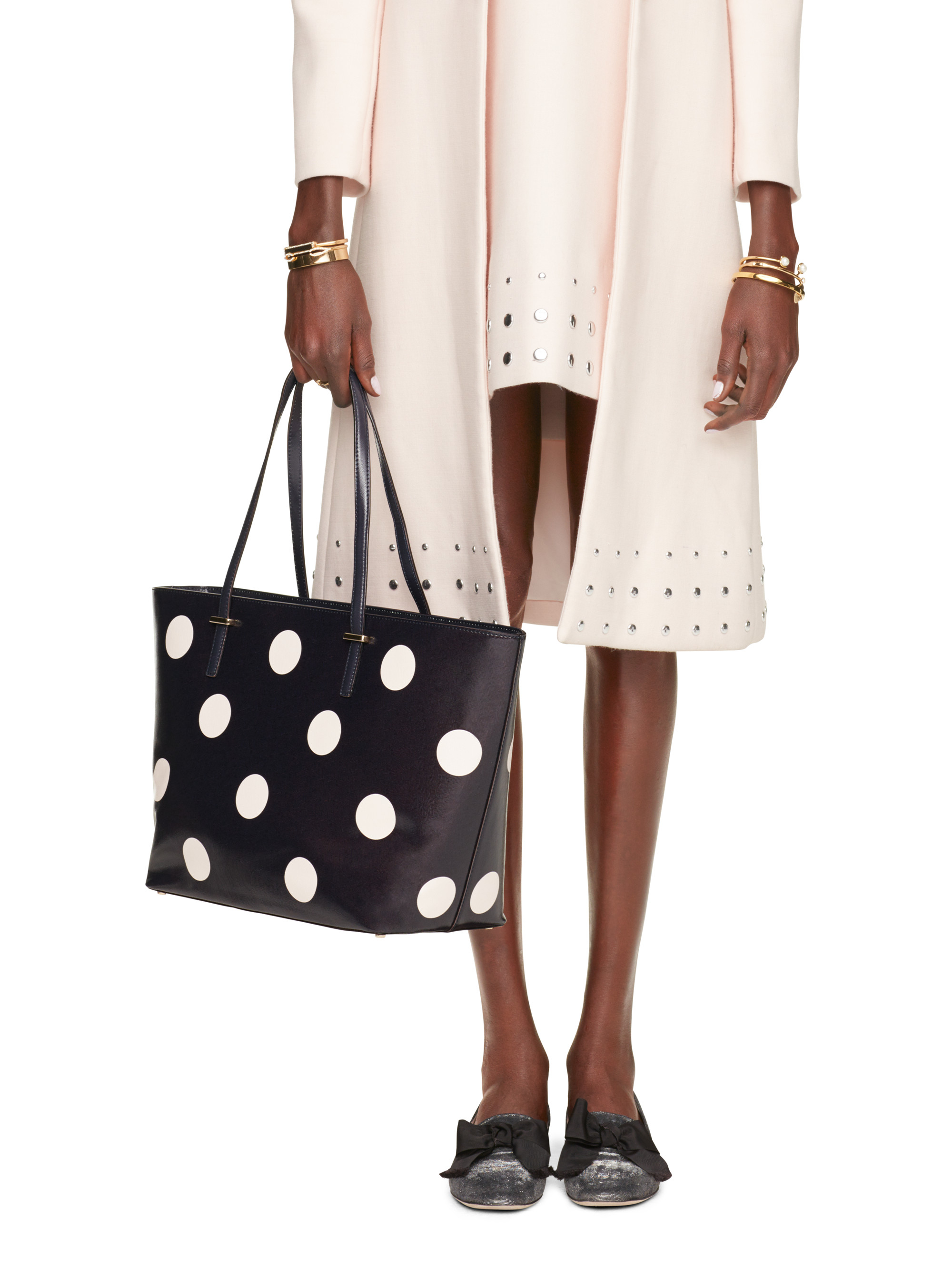 Navy Ballerina Pink Kate Spade Cedar Street Dot Harmony Tote
