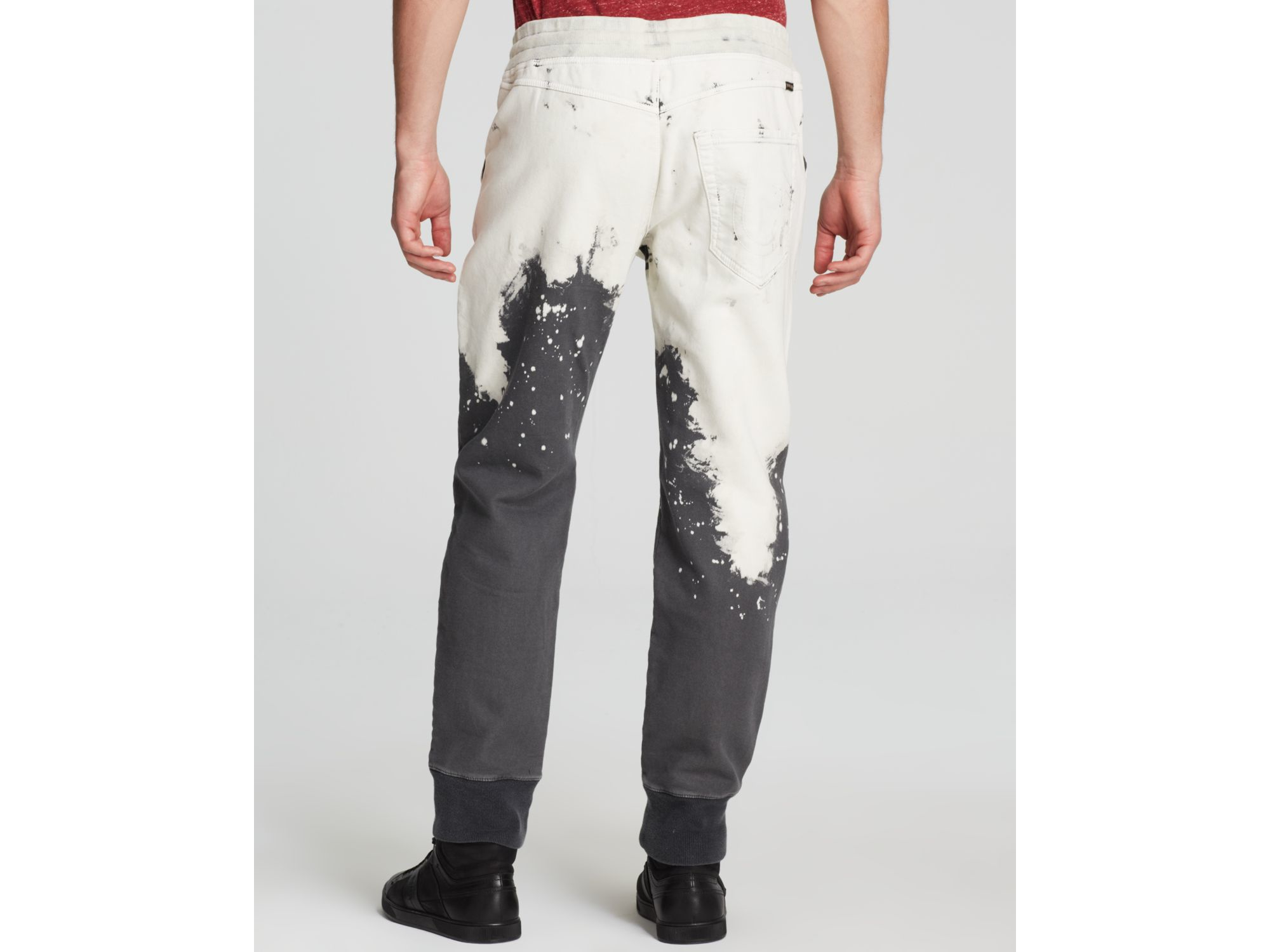 gray bleached sweatpants