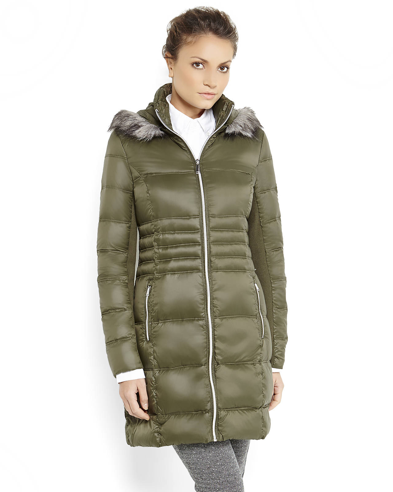 bcbg packable down coat