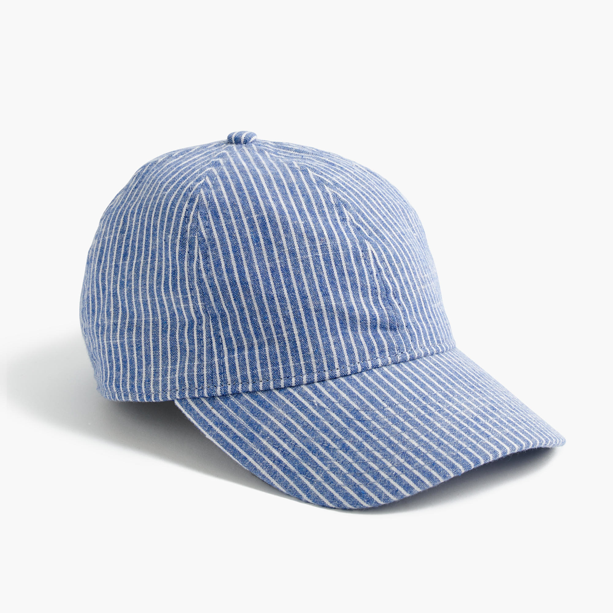 J.Crew Striped Cotton Baseball Cap in Blue for Men | Lyst