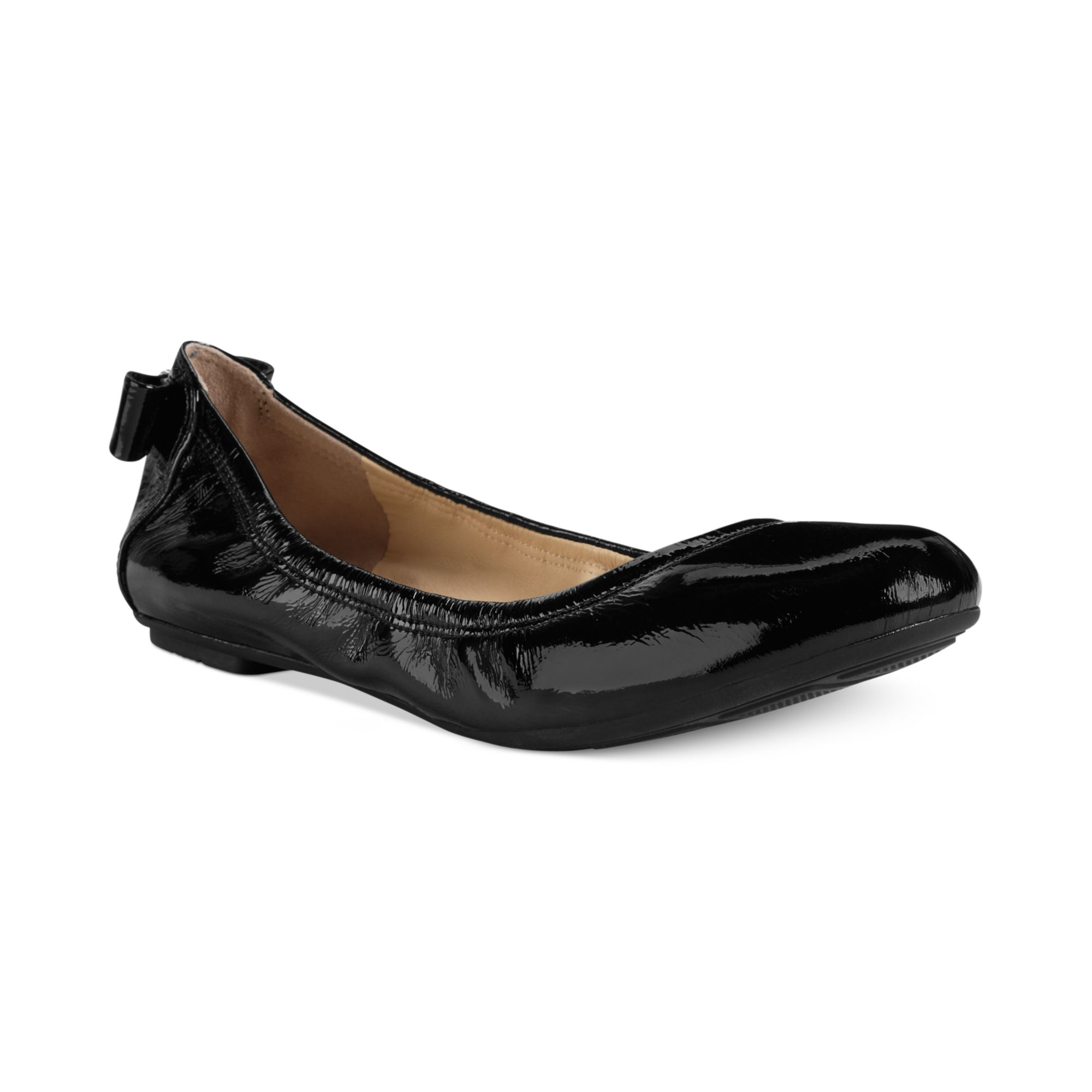 designer black ballet flats