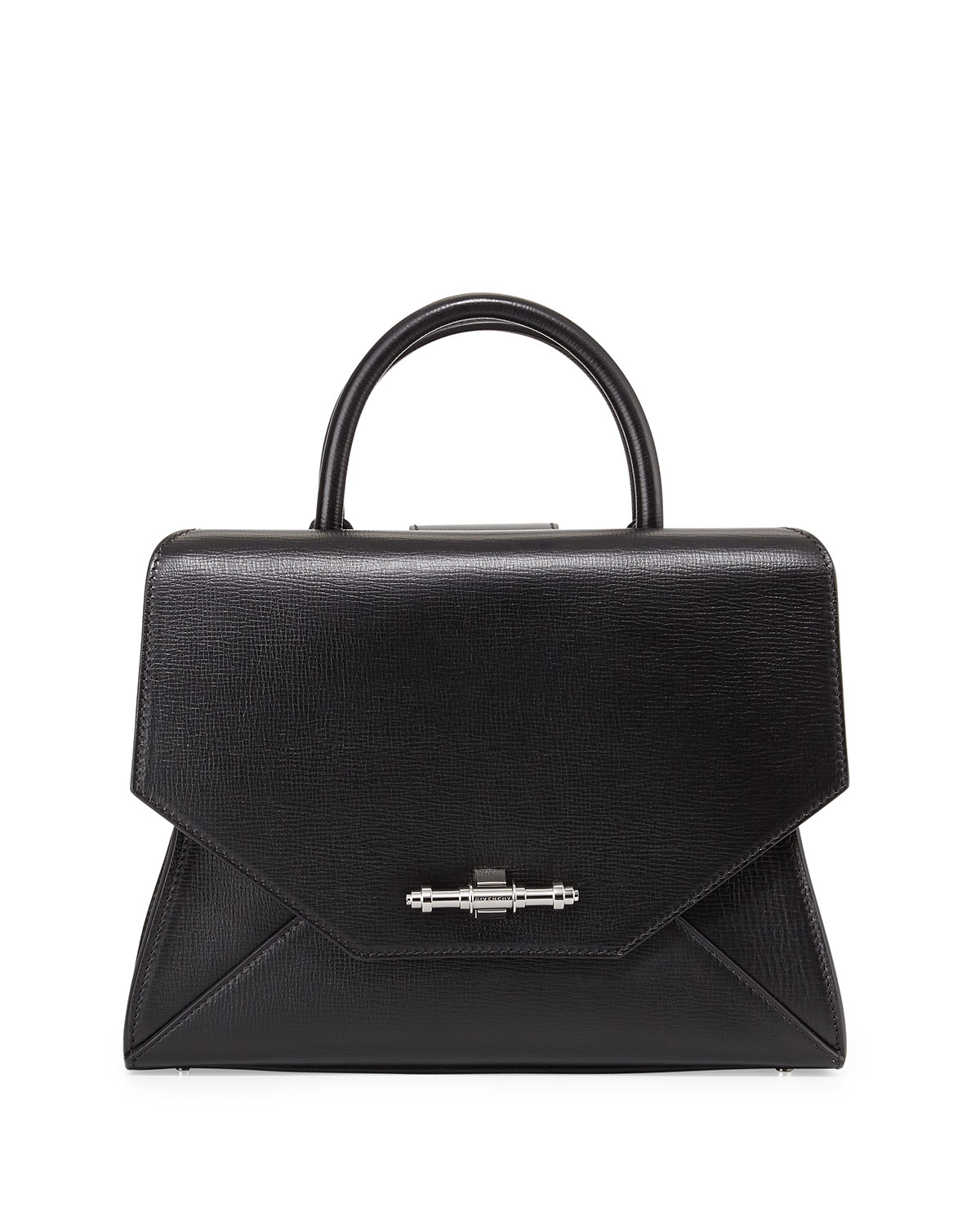 Givenchy Obsedia Top Handle Small Leather Satchel Bag in Black | Lyst