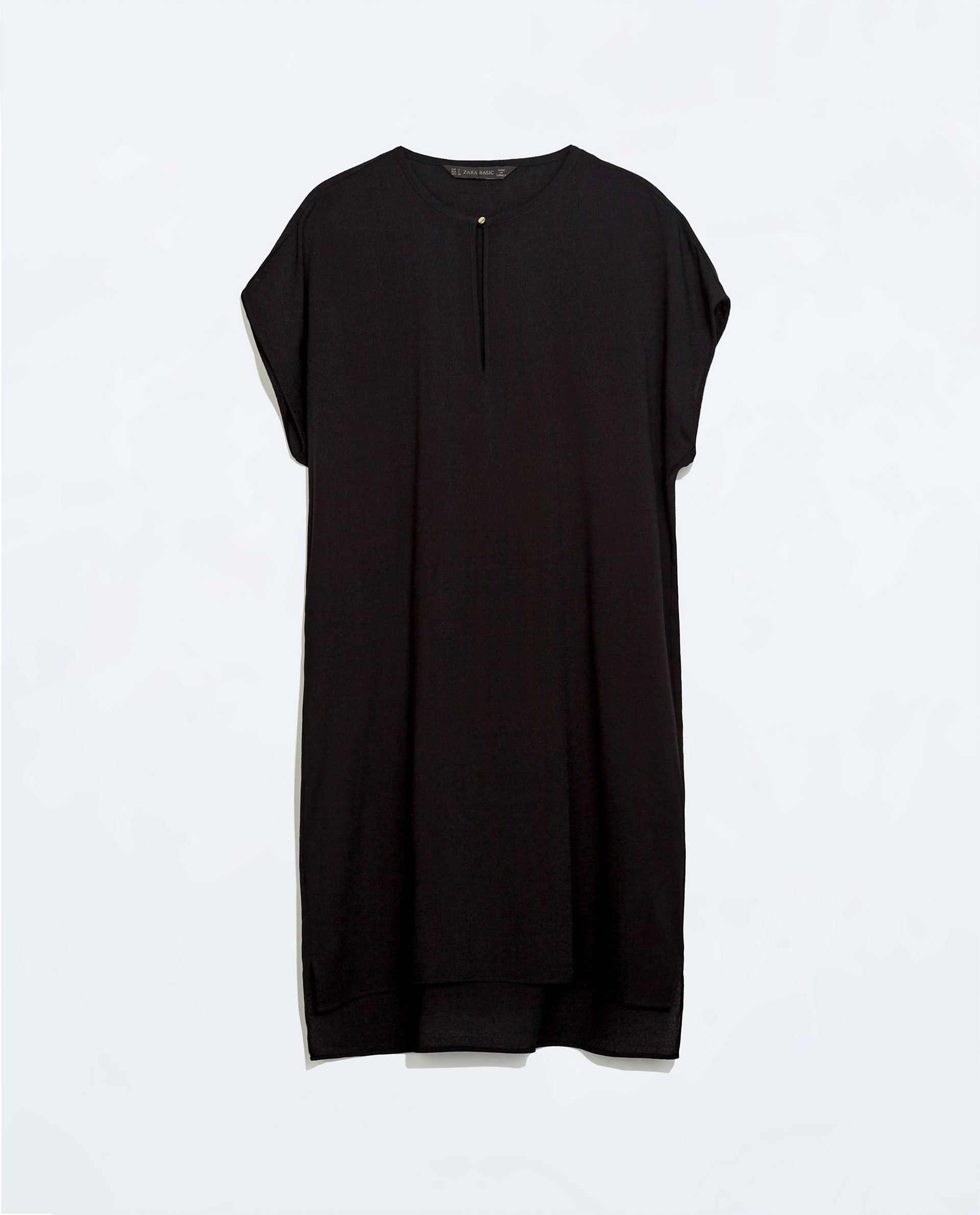 Zara Shift Dress in Black | Lyst