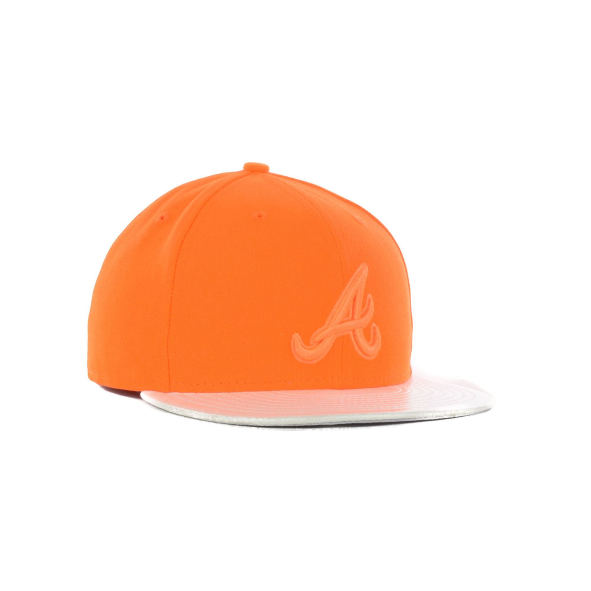 New Era Atlanta Braves HoloFitted 59Fifty Cap in Orange for Men
