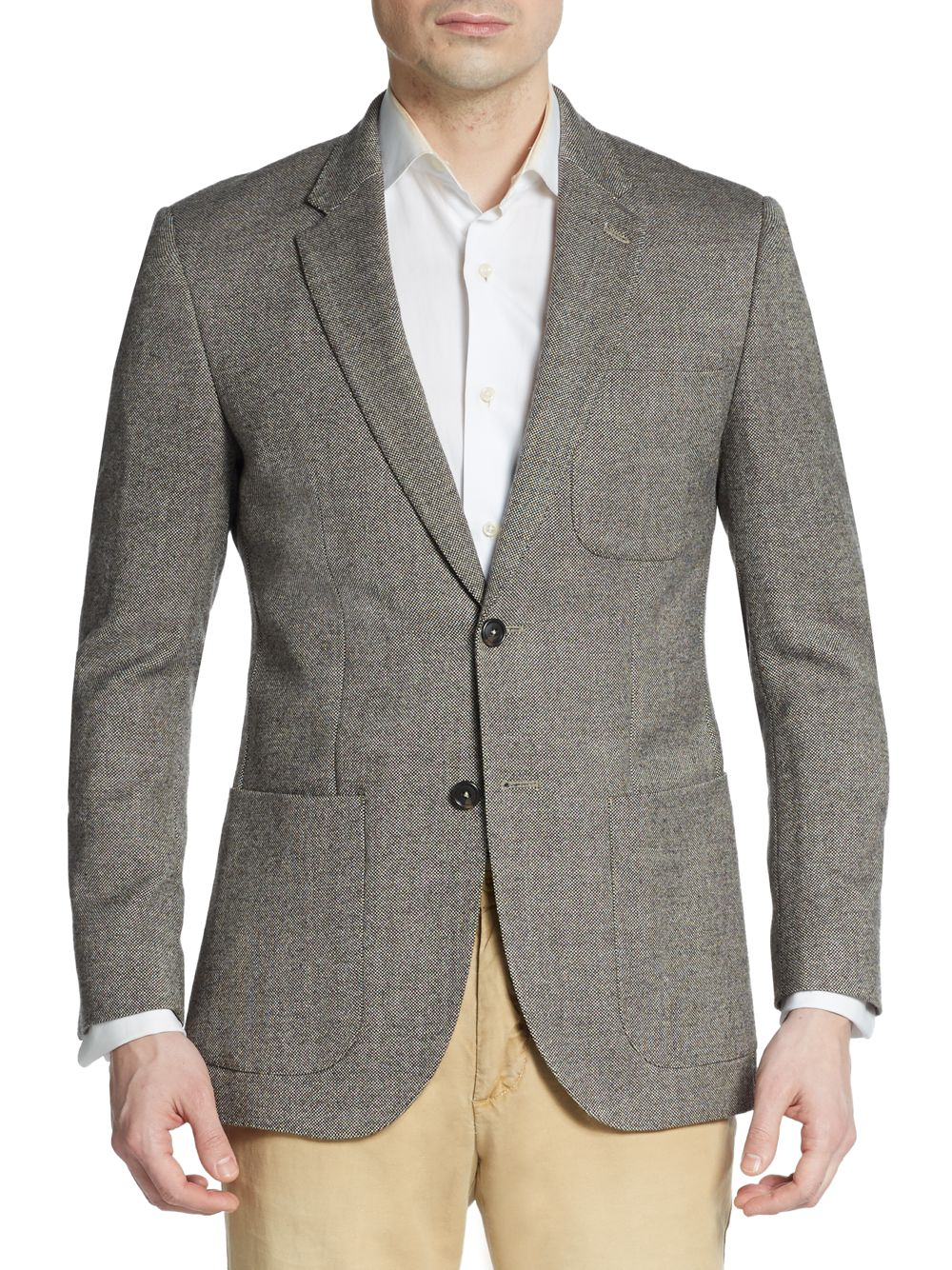 Lyst - English Laundry Regular-fit Tweed Wool-blend Sportcoat in Brown ...
