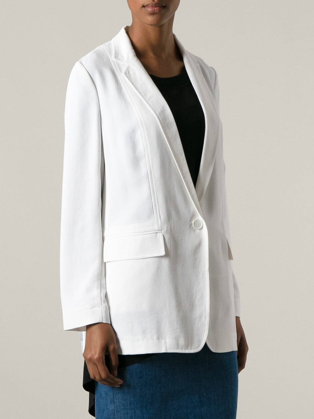 dkny white blazer