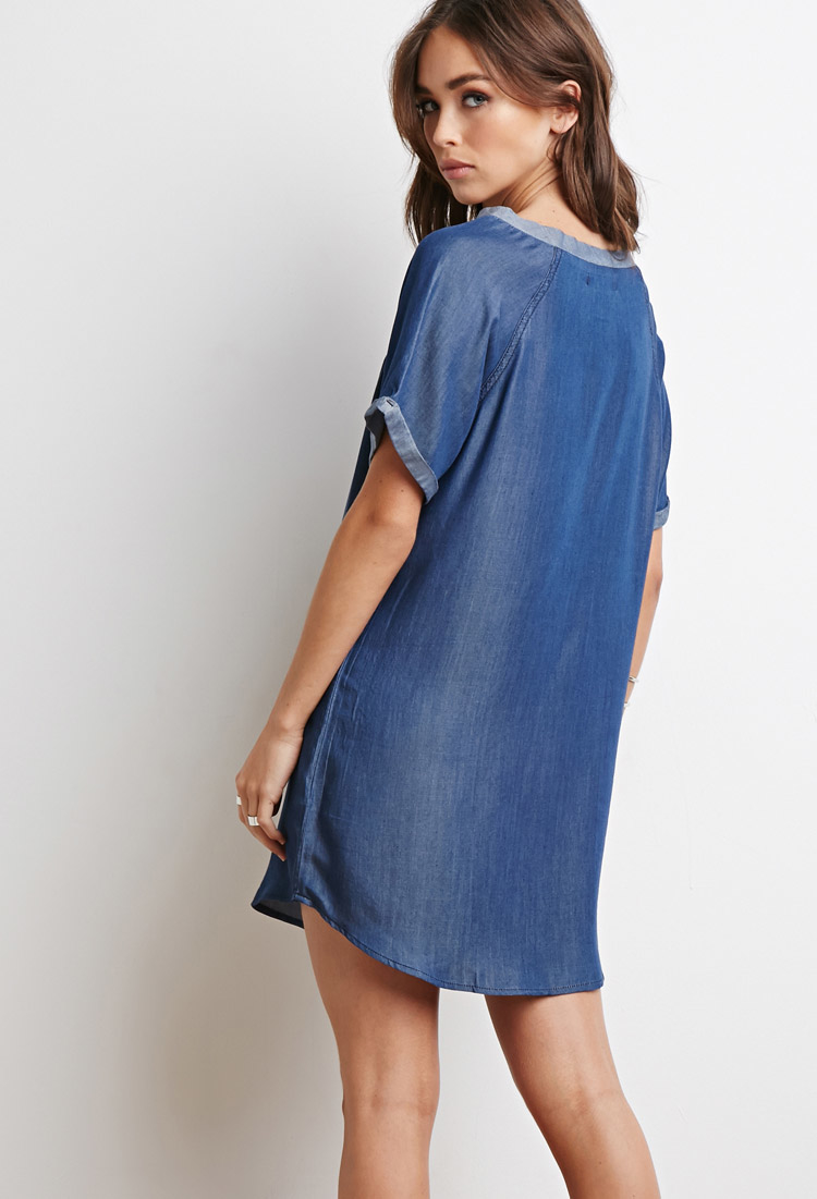 t shirt denim dress