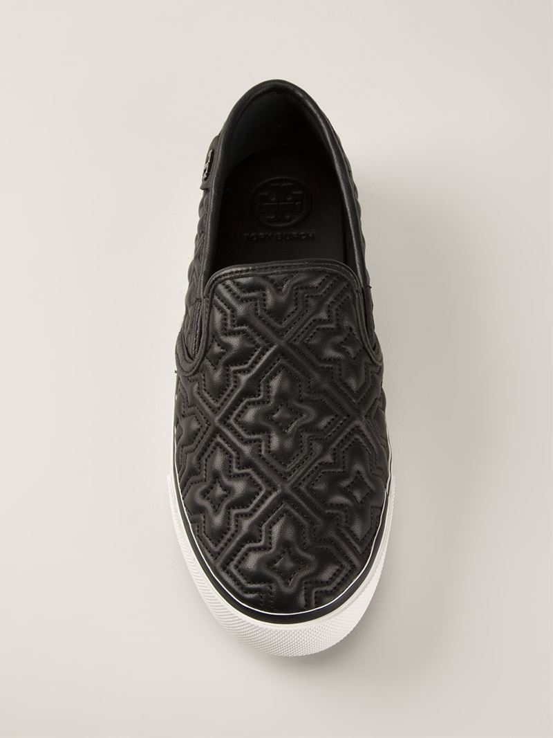 tory burch jesse quilted sneaker