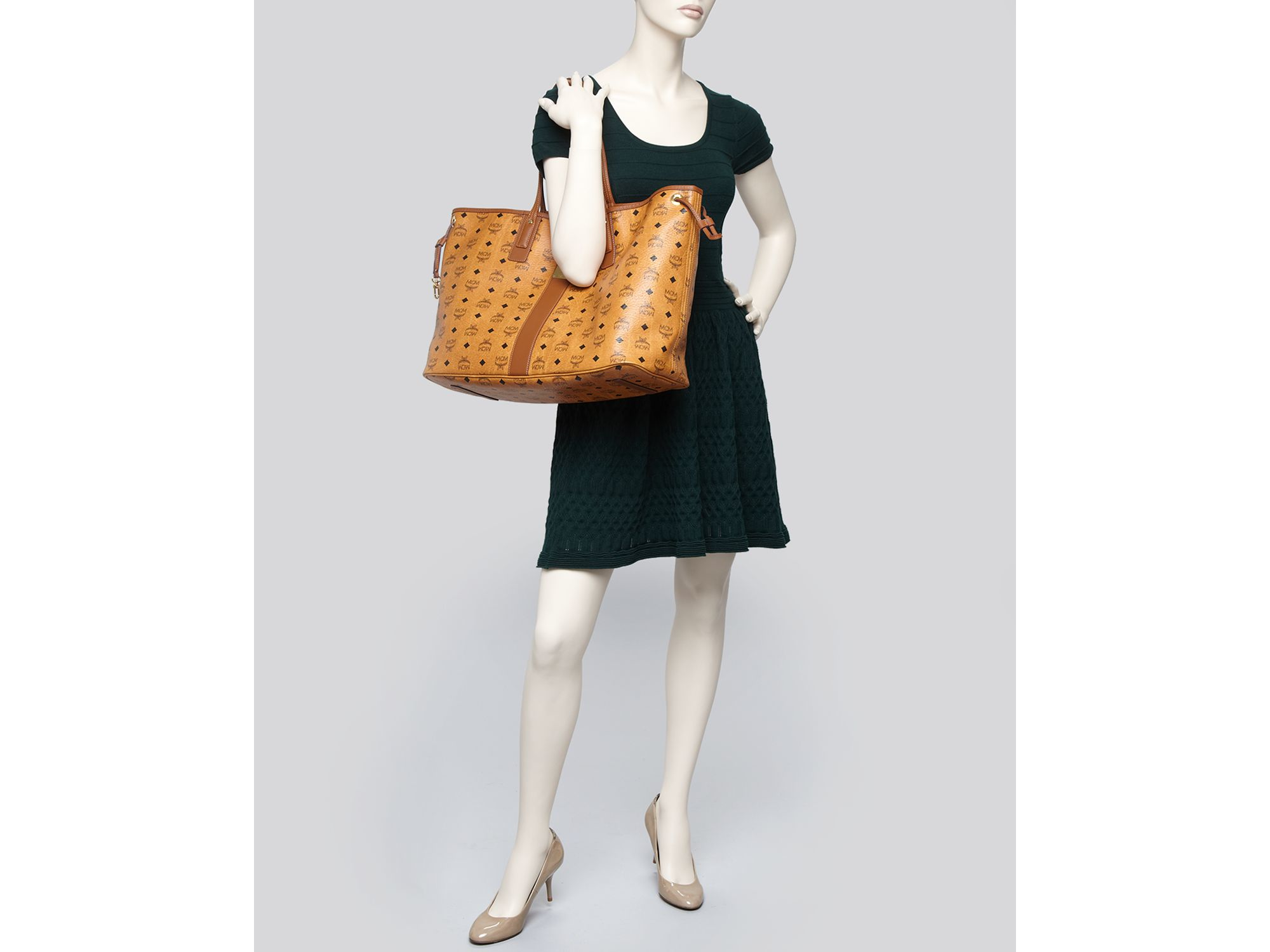 Mcm large shopper best sale