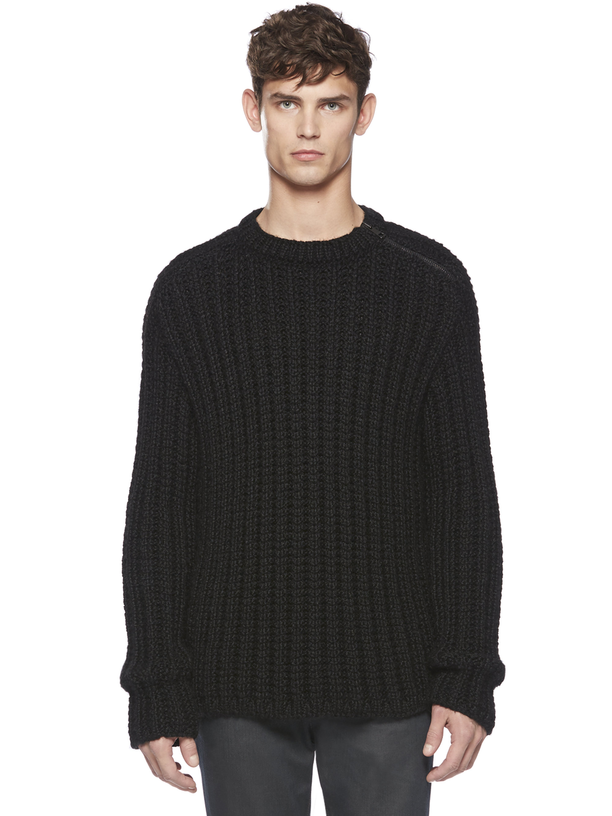 mohair black jumper