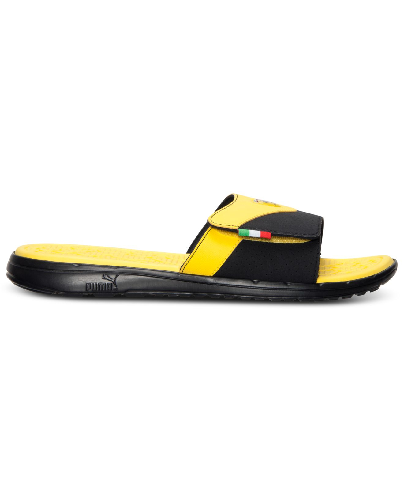 PUMA Men'S Ferrari Slide Sandals From Finish Line in Black Yellow (Yellow) for Men - Lyst